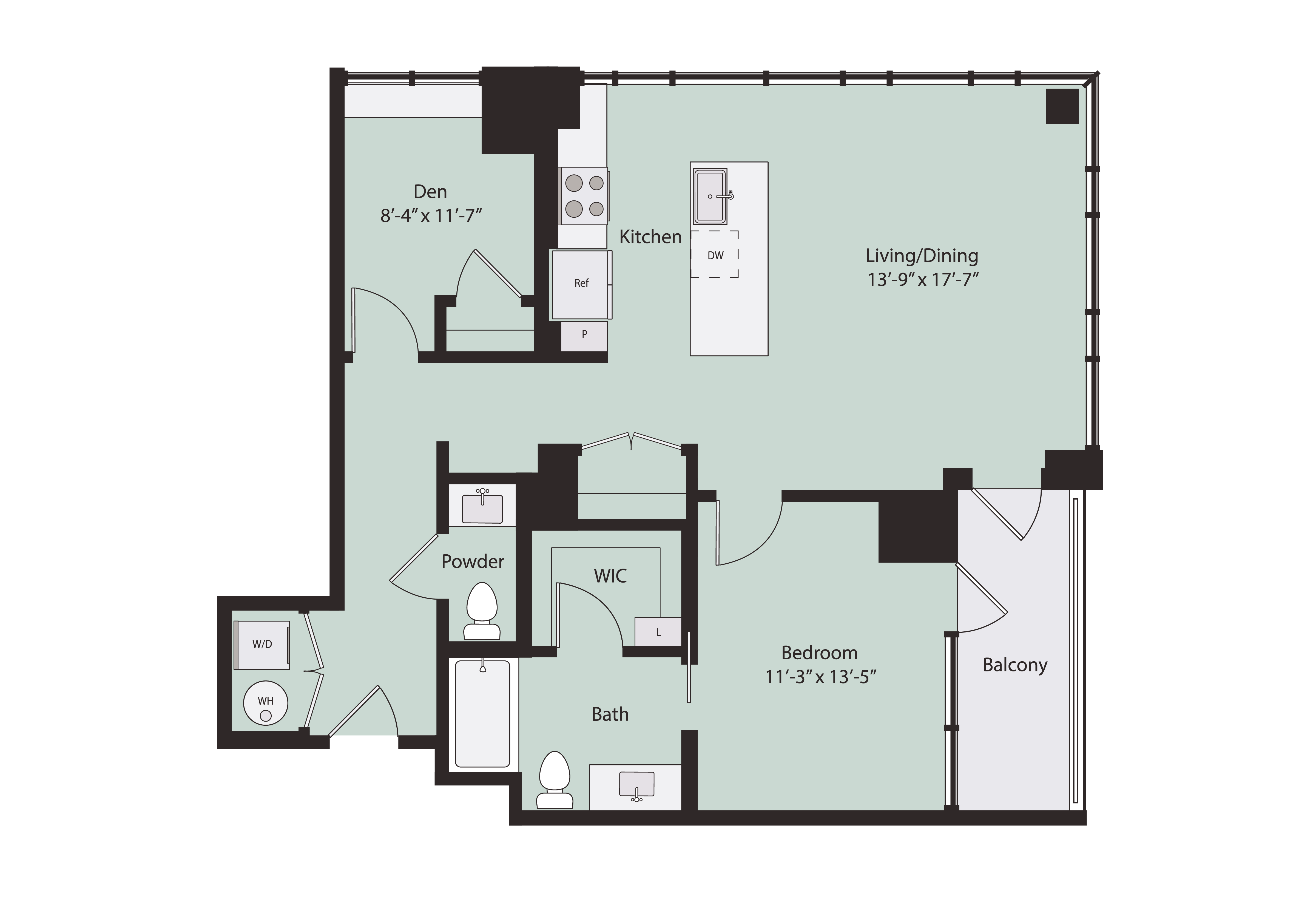 Floor plan layout diagram for A10